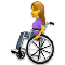 Woman in Manual Wheelchair emoji on LG
